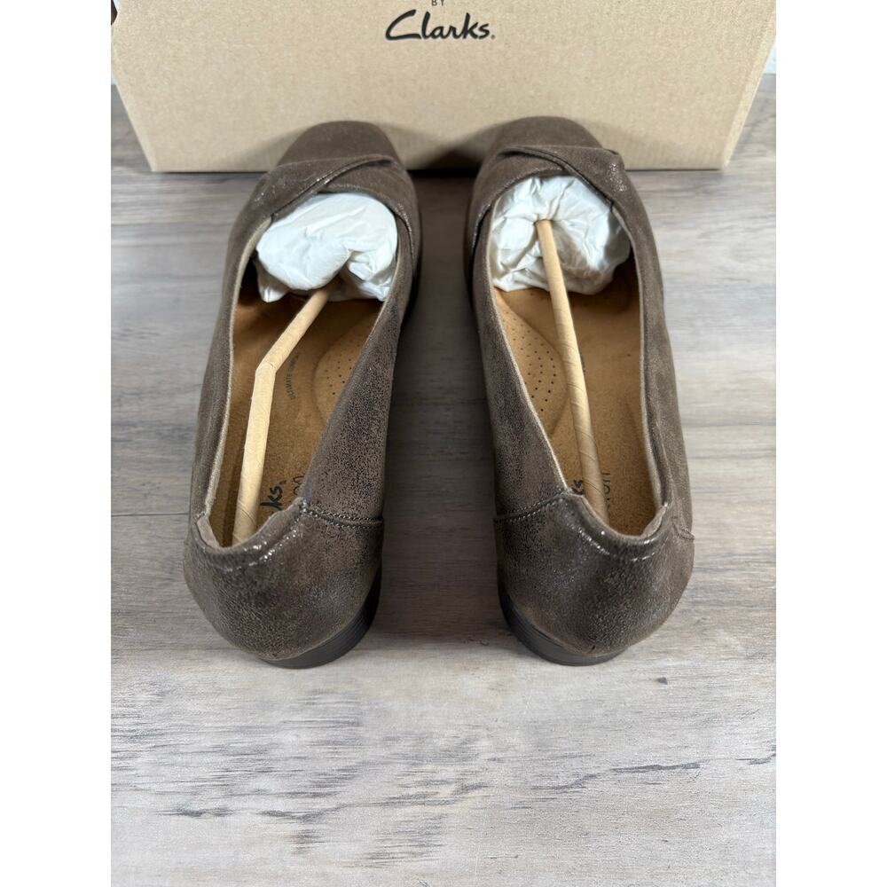 Collections by Clark Tilmont Dalla Bronze Metallic Flat Womens 10 Wide EU 41 1/2 - Picture 6 of 9